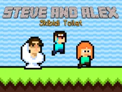 لعبة Steve and Alex Skibidi Toilet على الانترنت