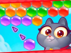 لعبة Adventures With Pets! Bubble Shooter على الانترنت