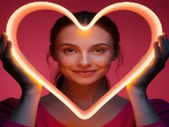 لعبة Heart Woman Glowing Jigsaw على الانترنت