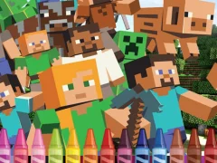 لعبة 4GameGround Minecraft Coloring على الانترنت