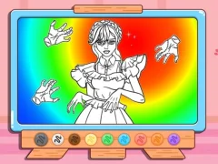 لعبة Coloring Book: Wednesday Addams Dancing على الانترنت