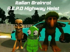 لعبة Italian Brainrot R.E.P.O Highway Heist على الانترنت