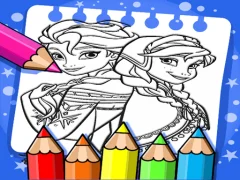 لعبة Frozen Coloring Book على الانترنت