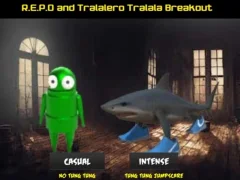 لعبة R.E.P.O and Tralalero Tralala Breakout على الانترنت