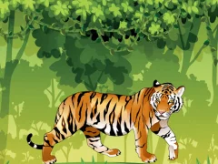 لعبة Angry Tiger Coloring على الانترنت