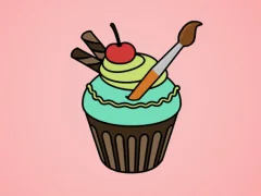 لعبة Yummy Cupcake Coloring على الانترنت