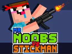 لعبة Mr Noobs vs Stickman على الانترنت