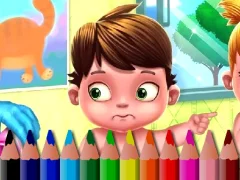 لعبة Back To School: Baby Coloring Book على الانترنت