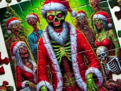 لعبة Zombie Christmas Jigsaw على الانترنت