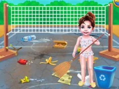 لعبة Baby Taylor Beach Cleaning Day على الانترنت