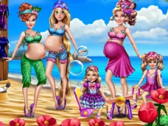 لعبة Pregnant Moms Exotic Holiday على الانترنت