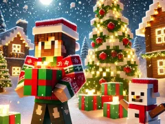 لعبة Minecraft Christmas Jigsaw على الانترنت