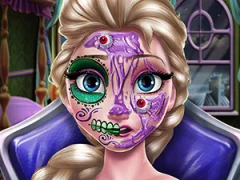 لعبة Elsa Scary Halloween Makeup على الانترنت