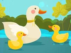 لعبة Mother Duck and Ducklings Jigsaw على الانترنت