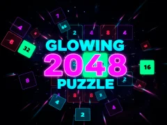 لعبة Glowing 2048 Puzzle على الانترنت