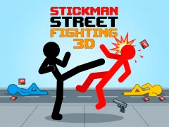 لعبة Stickman Street Fighting 3d على الانترنت