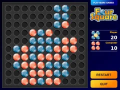 لعبة Four Square على الانترنت