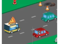 لعبة Food Rush Traffic على الانترنت
