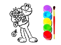 لعبة Back to school Elmo Coloring Book على الانترنت