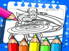 لعبة Captain America Coloring Book على الانترنت