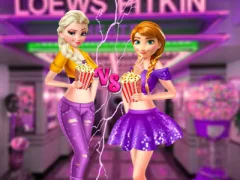 لعبة Ellie and Annie Movie Night على الانترنت