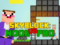 لعبة Noob vs Pro Skyblock على الانترنت