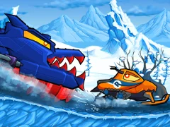 لعبة Car Eats Car: Winter Adventure على الانترنت