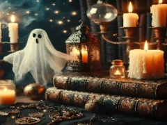 لعبة Ghostly Spell Secrets Jigsaw على الانترنت