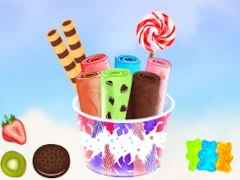 لعبة DIY Ice Cream Roll Cone على الانترنت