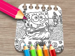 لعبة Sponge on the Run Coloring Book على الانترنت