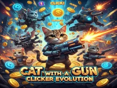 لعبة Cat with a Gun Clicker Evolution على الانترنت