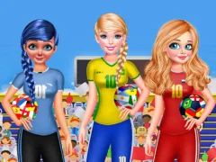 لعبة BFF Princess Vote For  FIFA 2018 Quarter Finals على الانترنت