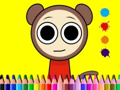 لعبة Sprunki Valentine Coloring book على الانترنت
