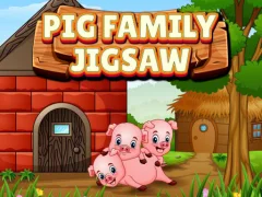 لعبة Pig Family Jigsaw على الانترنت
