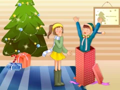 لعبة Christmas Lovers Slide على الانترنت