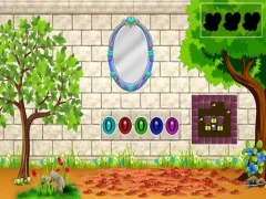 لعبة White Brick Backyard Escape على الانترنت