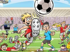 لعبة Football Slide Puzzle على الانترنت