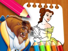 لعبة Beauty & the Beast Coloring Book على الانترنت