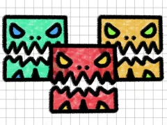 لعبة Geometry Dash Paper Note على الانترنت