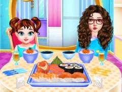 لعبة Baby Taylor Sushi Cooking على الانترنت