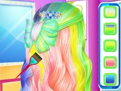 لعبة Fashion Rainbow Hairstyle Design على الانترنت