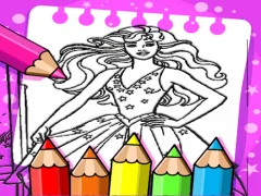 لعبة Barbie Coloring Book على الانترنت