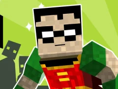 لعبة teen titans go minecraft teenage runner 3d على الانترنت