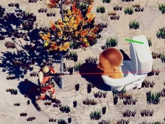 لعبة TopDown Skibidi Toilet Shooting على الانترنت