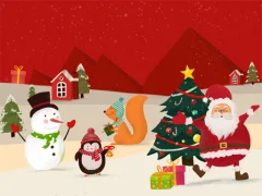 لعبة Merry Christmas Slide على الانترنت