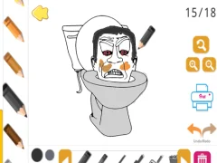 لعبة Skibidi Coloring على الانترنت