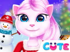 لعبة Angela Christmas Decor Game على الانترنت