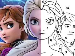 لعبة Color By Number With Frozen II على الانترنت