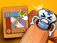 لعبة Wood Bolts Nuts Screw Pin Puzzle على الانترنت