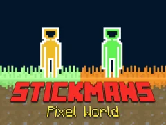 لعبة Stickmans Pixel World على الانترنت
